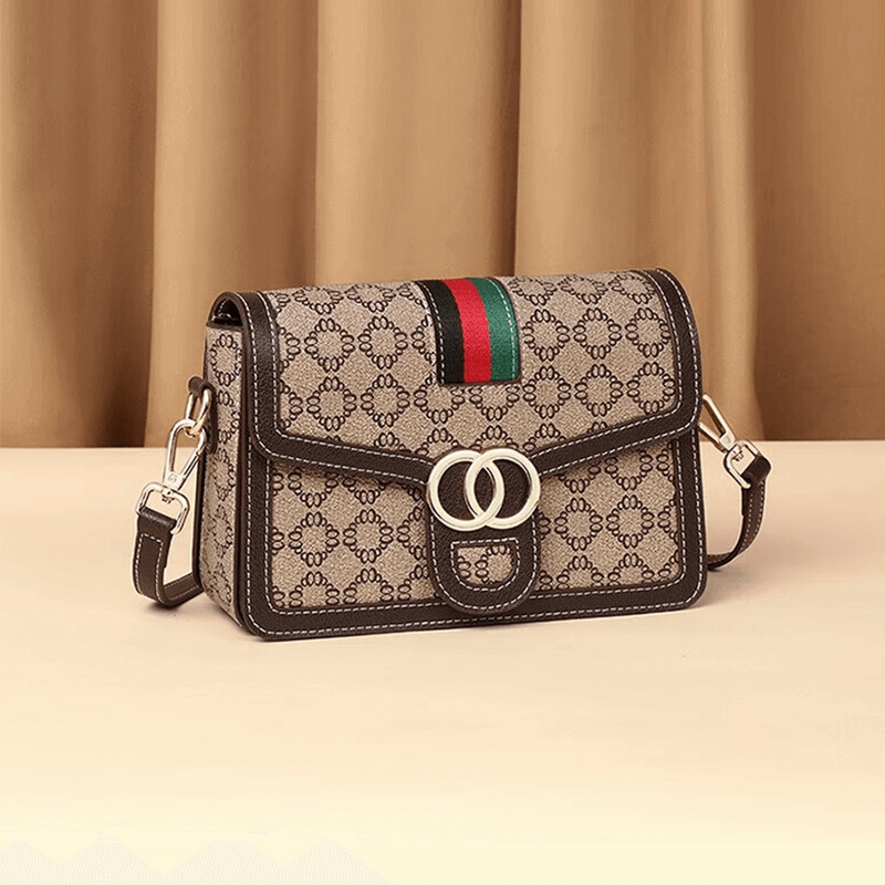 紀詩哲包包女包單肩包女士斜挎包情人節送女友老婆生日禮物 【全國十倉/當次日達】咖啡色 精美禮盒